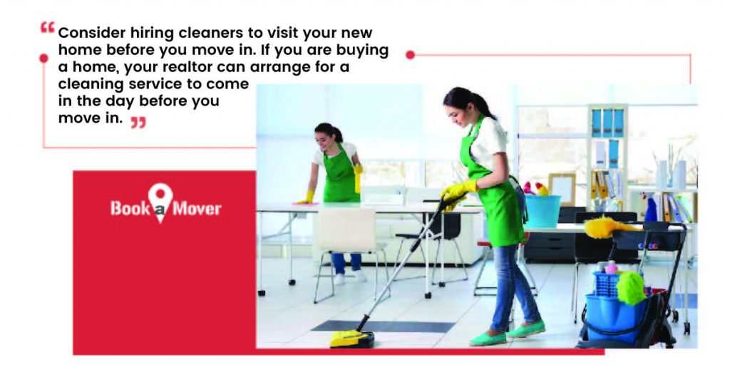  Consider hiring cleaners
